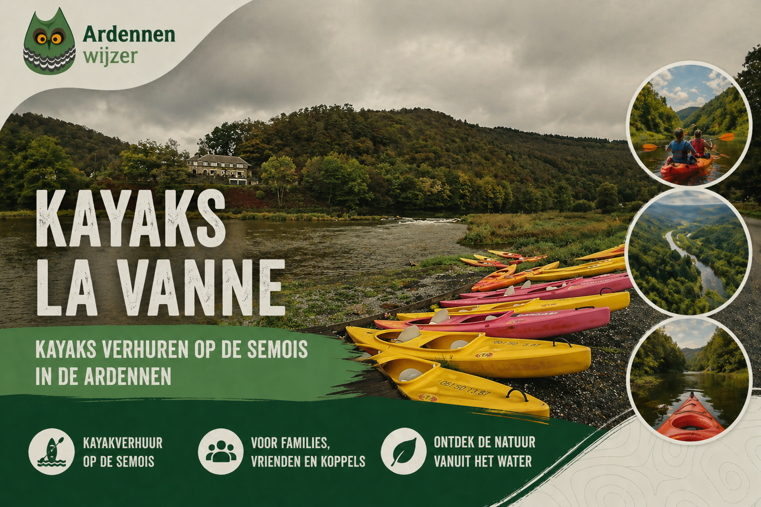 Kayaks La Vanne op de semois