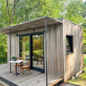 Tiny House Be Tiny in Ferrières voor 2 personen in de Belgische Ardennen