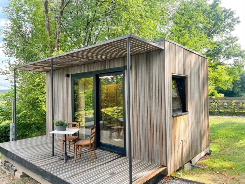 Tiny House Be Tiny in Ferrières voor 2 personen in de Belgische Ardennen